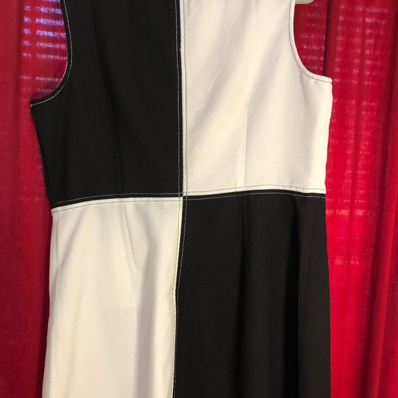 4x (fits like xl) black and white dress - Picture 1 of 3